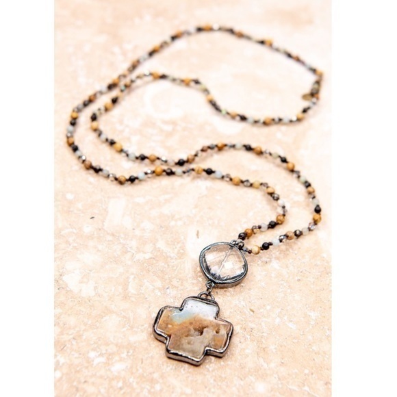 Amazonite Natural Stone Beaded Necklace - Picture 6 of 8